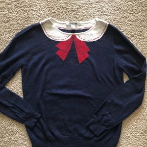 70’s Style Navy Sweater